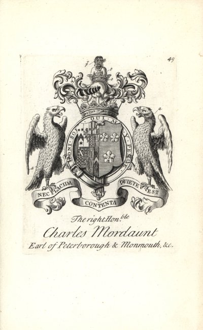 Sağ onurlu Charles Mordaunt, Peterborough 3. Earl ve Monmouth 1. Earl