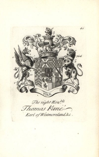 Sağ onurlu Thomas Fane, Westmoreland 8. Earl