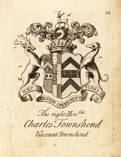 Çok Saygıdeğer Charles Townshend'in arması, 2. Vikont Townshend by Andrew Johnston
