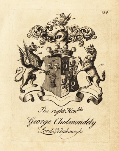 Çok Sayın George Cholmondely, Lord Newbourgh, 2. Cholmondeley Kontu arması by Andrew Johnston