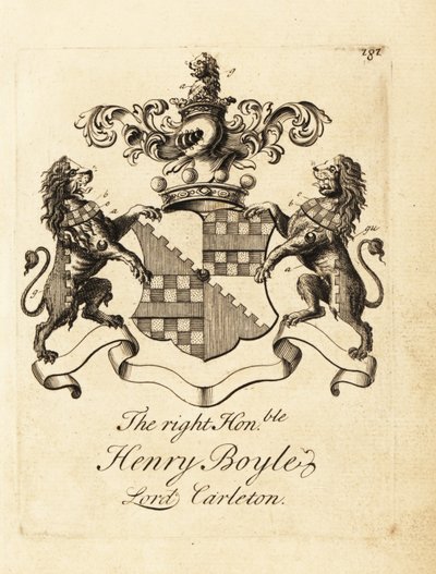 Sayın Henry Boyle, Lord Carleton'ın arması by Andrew Johnston
