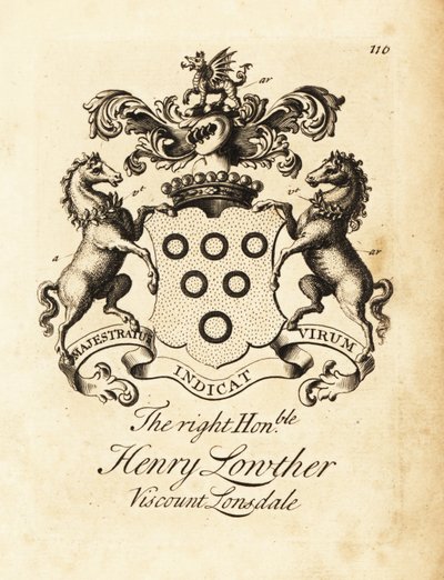 Çok Saygıdeğer Henry Lowther, 3. Vikont Lonsdale'in arması (1694-1751) by Andrew Johnston