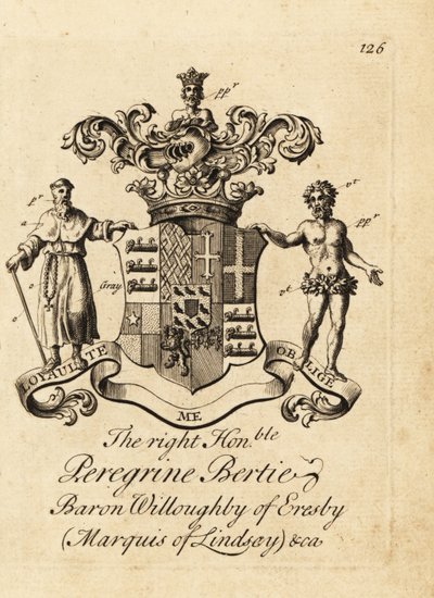 Sayın Peregrine Bertie, Eresby Baron Willoughby, Lindsay Marquis, Ancaster ve Kesteven 2. by Andrew Johnston