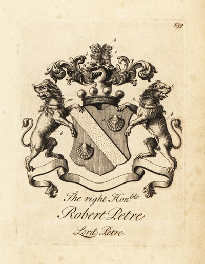 Saygıdeğer Robert Petre, Lord Petre, 8. Baron Petre