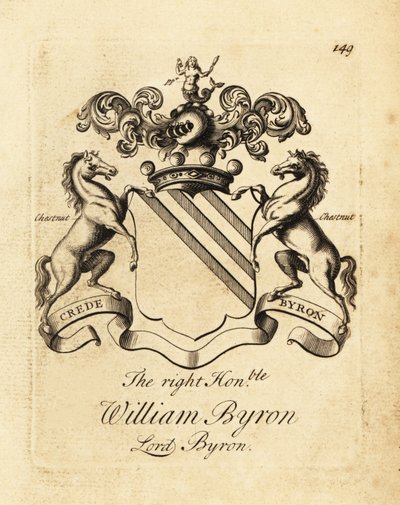 Saygıdeğer William Byron, Lord Byron, 4. Baron Byron (1670-1736) arması by Andrew Johnston