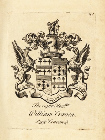 Çok Saygıdeğer William Craven, Lord Craven, 3. Baron Craven'in arması (1700-1739) by Andrew Johnston