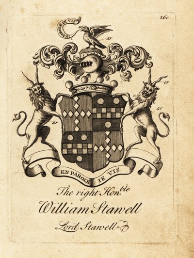 Sağ Sayın William Stawell, Lord Stawell, 3 Baron Stawell arması (1742 öldü) by Andrew Johnston