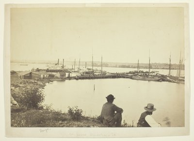 Coal Wharf, İskenderiye, Virginia by Andrew Joseph Russell