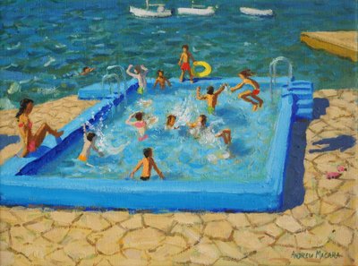 Mavi havuz, Vrsar, Hırvatistan, 2017, by Andrew Macara