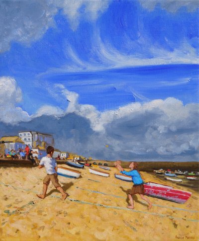 Topu yakalamak, St Ives, 2016, by Andrew Macara