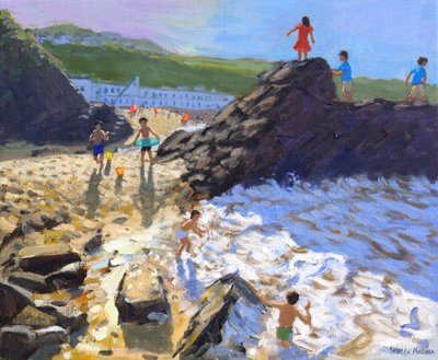 Kayalara tırmanmak, St Ives, by Andrew Macara