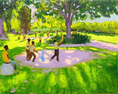 Kriket Antrenmanı, Botanik Bahçeleri, Dominika, Grenadinler, Batı Hint Adaları, by Andrew Macara