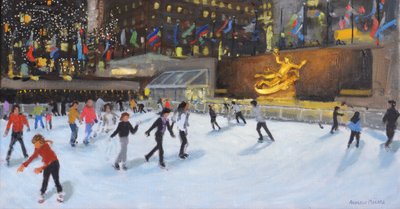 Akşam, Rockefeller Buz Pisti, New York, by Andrew Macara