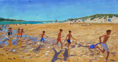 Formda kalmak, Wells next the Sea, (tuval üzerine yağlı boya) by Andrew Macara