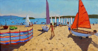 Tekneyi dışarı itmek,Abersoch,2016, by Andrew Macara