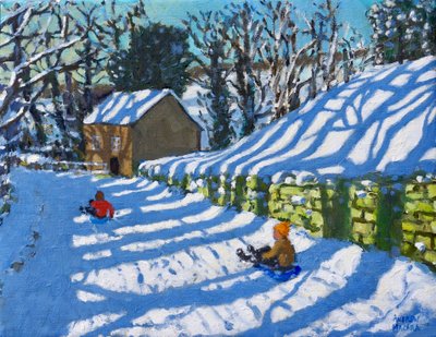 Kızak,Üst Hulme,Pırasa,2020,(tuval üzerine yağlı boya) by Andrew Macara