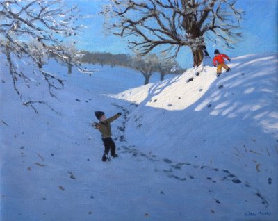 Snowballing, 2011 (tuval üzerine yağlı boya) by Andrew Macara