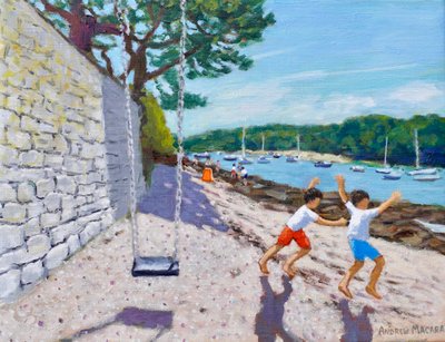 Salıncak, Jersey, 2025 (tuval üzerine yağlıboya) by Andrew Macara