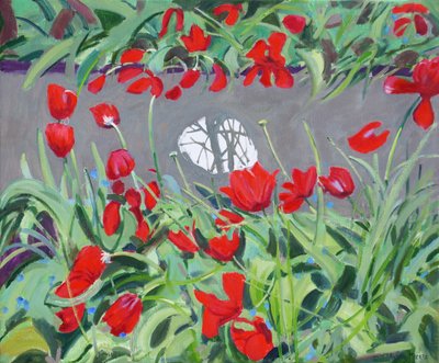 Laleler ve yansıma,2017, by Andrew Macara