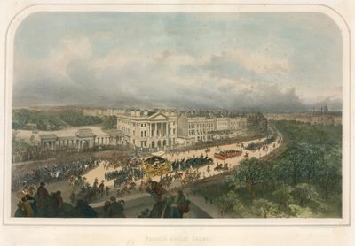 Apsley House, Hyde Park Corner, Piccadilly, Londra'dan geçen geçit töreni by Andrew Maclure