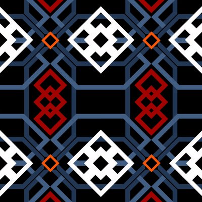 Endülüs geometrik, 2018, dijital by Andrew Watson