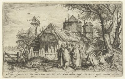 Roman ile manzara Manzaralar (dizi başlığı) by Andries Jacobsz. Stock