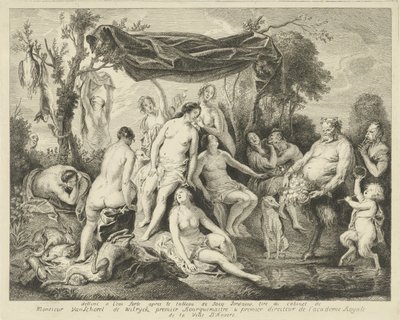 Diana ve Silenus Banyosu by Andries Lens