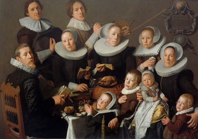 Ressam Andries van Bochoven ve ailesinin portresi, 1629 by Andries van Bochoven