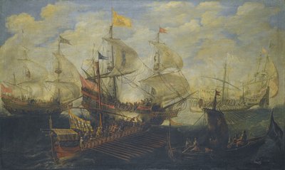 7 Ekim 1571 İnebahtı Savaşı by Andries van Eertvelt