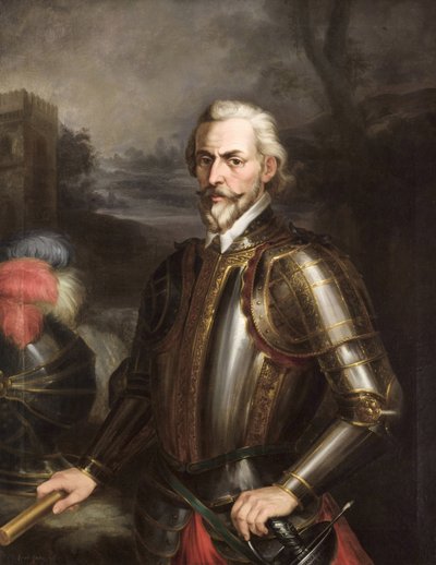 Romantizm : Rodrigo Ponce de Leon (1443-1492), Cadiz Dükü, Cortes y Aguilar, Andres (1812-1879), yaklaşık 1856. Tuval üzerine yağlı boya by Andrés Cortés y Aguilar