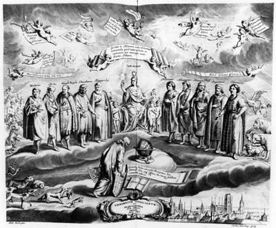 Firmmentum Sobiescianum veya, Uranographia, Johannes Hevelius (1611-87), Charles de la Haye tarafından oyulmuş, pub. 1687