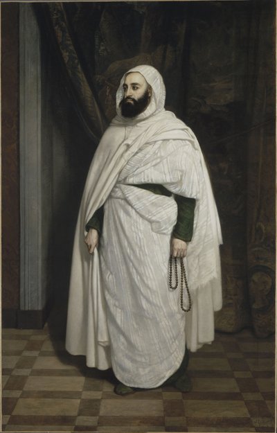 Abdelkader ibn Muhieddine'nin portresi 1808-1883, 1853. by Ange Tissier