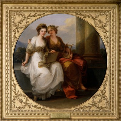 Tasarım Karakterindeki Sanatçı (tuval üzerine yağlıboya) by Angelica Kauffman