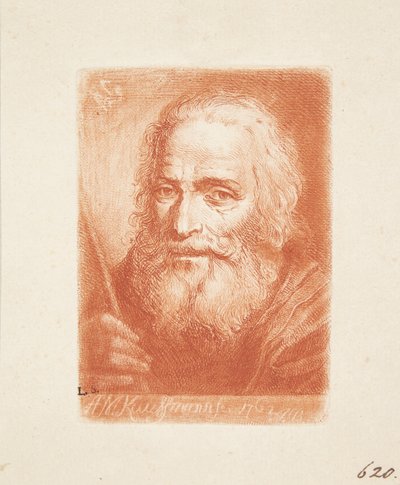 Sakallı yaşlı adam by Angelica Kauffmann