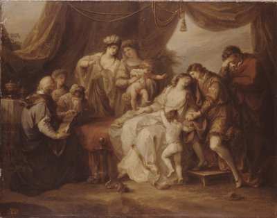 Zehirlenmiş Eleanor, 1782 by Angelica Kauffmann