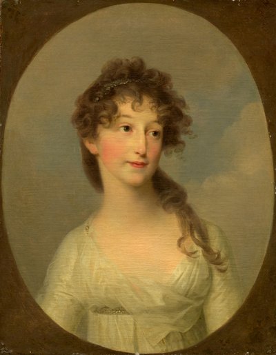 Muhtemelen Franciska Krasinska, Courland Düşesi by Angelica Kauffmann