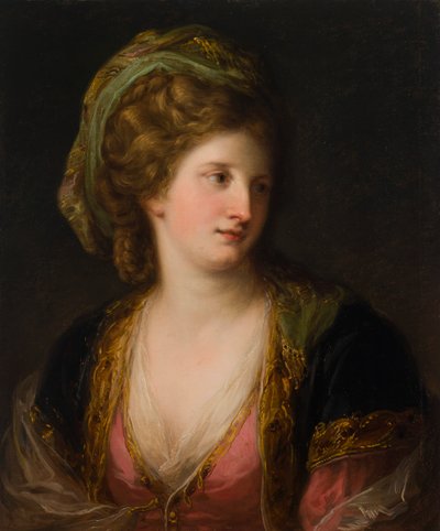 Türk elbiseli kadın by Angelica Kauffmann