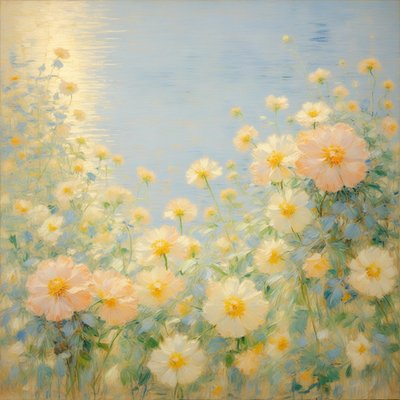 Florals 59, c.2022 (tuval üzerine yağlıboya) by Angelita Hawke