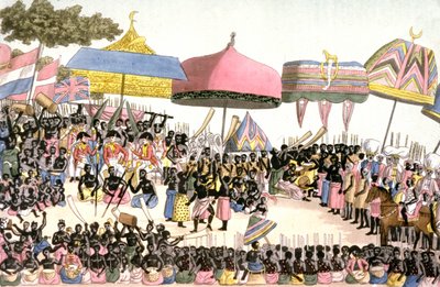 Fildişi Sahili#39;ndeki İngiliz Büyükelçiliği, 1820 dolayları (gravür) by Angelo (after) Biasioli