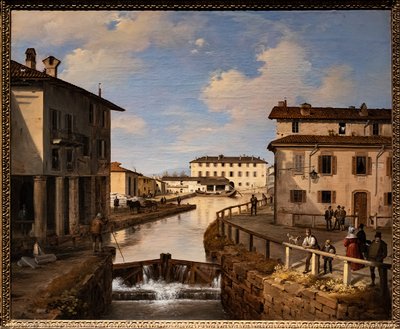 St. Mark köprüsünden Naviglio Kanalı