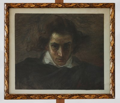 Bir Müzisyen Portresi (pastel) by Angelo Longanesi