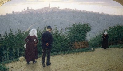 Pazar Şafağı by Angelo Morbelli