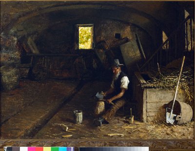 Ağaç ayırıcı. 1881-84 by Angelo Morbelli