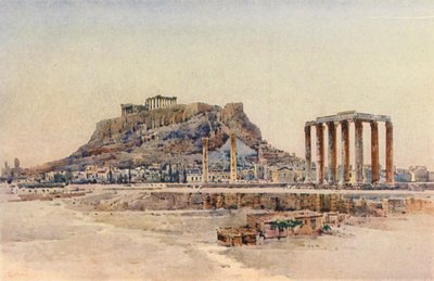 Akropolis, Atina, Yunanistan (renkli taş) by Angelos Giallinos