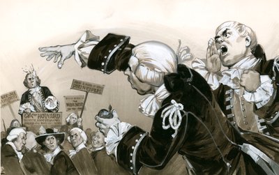 !8. yüzyılda siyasi toplantıda hizmetkarlar by Angus McBride