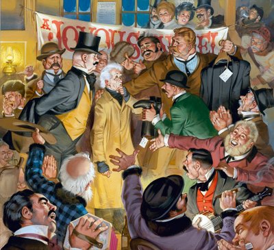 Neşeli Bir Noel (kağıt üzerine guaj) by Angus McBride