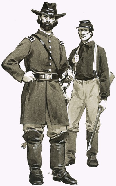 Bir ABD Süvari subayı ve askeri by Angus McBride