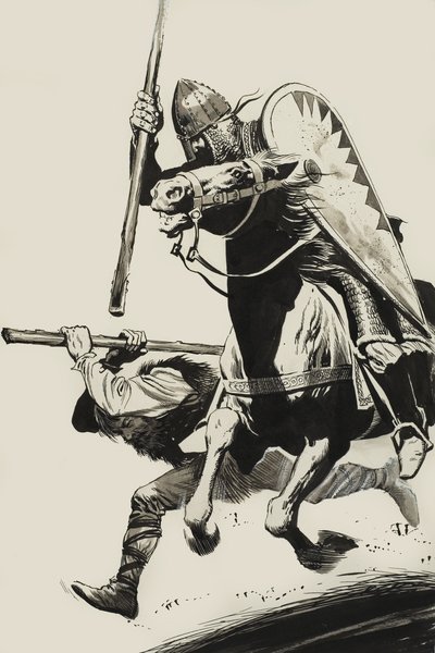 Bir Norman tarafından kovalandı by Angus McBride