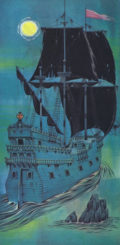 Hayalet gemi (renkli lito) by Angus McBride