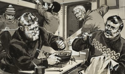 Keeping Yourself Busy (kağıt üzerine guaj) by Angus McBride